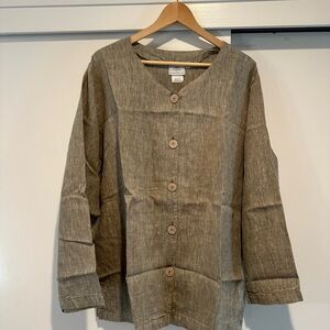 Hot Cotton light olive green Button-Up shirt and pants